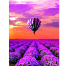 Load image into Gallery viewer, Dreamlike Violet Hot Air Balloon 30*40CM(Canvas) Full Round Drill Diamond Painting
