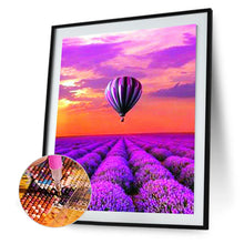Load image into Gallery viewer, Dreamlike Violet Hot Air Balloon 30*40CM(Canvas) Full Round Drill Diamond Painting
