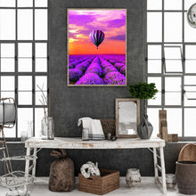 Load image into Gallery viewer, Dreamlike Violet Hot Air Balloon 30*40CM(Canvas) Full Round Drill Diamond Painting
