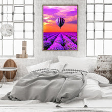 Load image into Gallery viewer, Dreamlike Violet Hot Air Balloon 30*40CM(Canvas) Full Round Drill Diamond Painting
