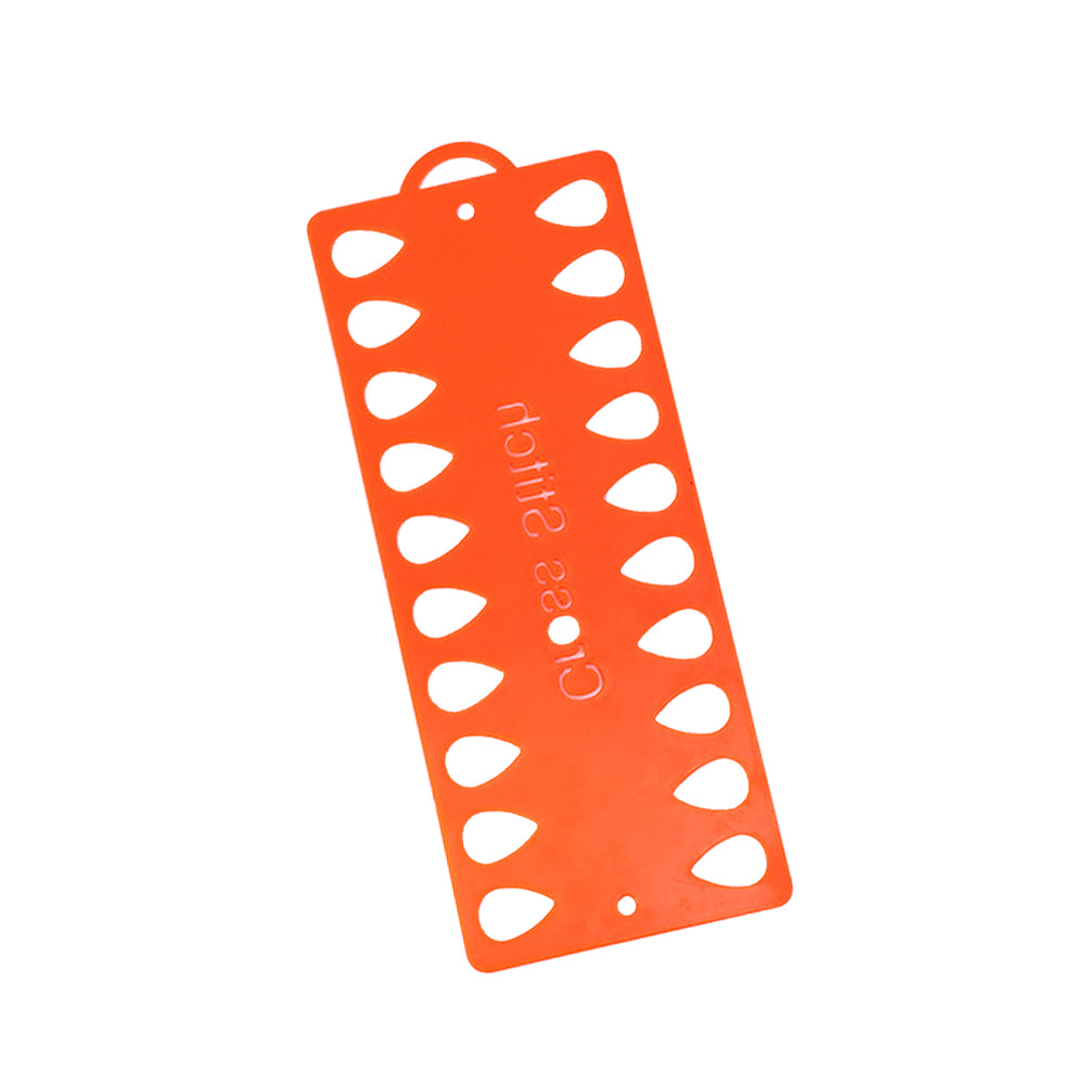 10PCS 20-Hole Yarn Organizer Row Line Tool | Orange DIY Sewing Thread Storage Board for Needlework Knitting