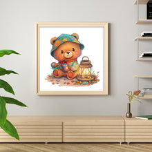 Load image into Gallery viewer, Huancan - Cartoon Bear - 50*50CM 11CT 3 Stamped Cross Stitch
