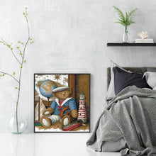Load image into Gallery viewer, Joy Sunday - Sailor Bear - 34*38CM 14CT 2 Stamped Cross Stitch

