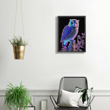 Load image into Gallery viewer, Owl 30*40CM(Canvas) Partial Special Shaped Drill Diamond Painting
