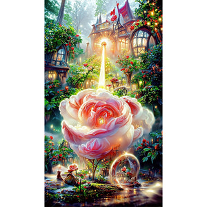 Dreamlike Roses 40*70CM(Canvas) Full Round Drill Diamond Painting