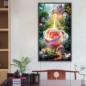 Dreamlike Roses 40*70CM(Canvas) Full Round Drill Diamond Painting