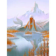 Load image into Gallery viewer, Mermaid In The Mountains And Seas 30*40CM(Canvas) Full Round Drill Diamond Painting
