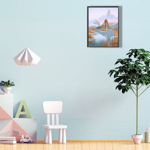 Mermaid In The Mountains And Seas 30*40CM(Canvas) Full Round Drill Diamond Painting