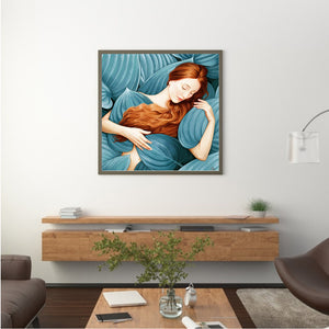 Sleeping Beauty 35*35CM(Canvas) Full Round Drill Diamond Painting