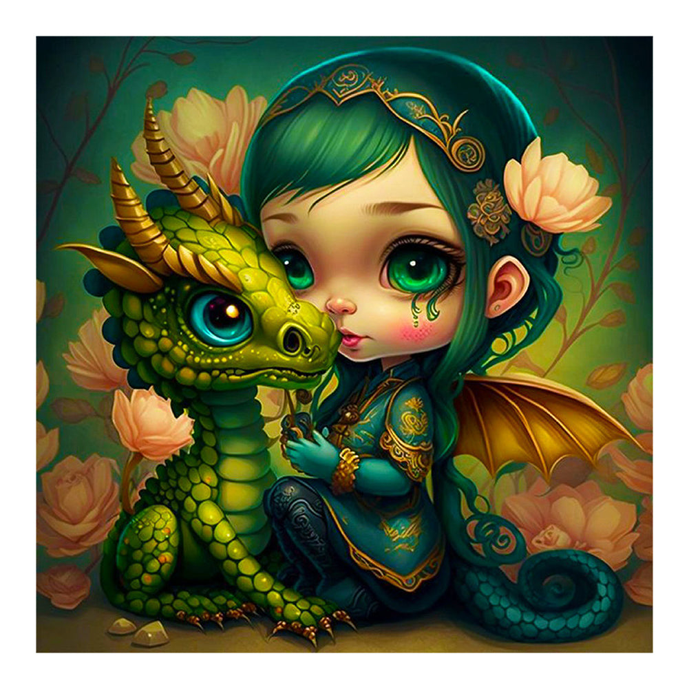 Elf Girl 60*60CM(Canvas) Full Round Drill Diamond Painting