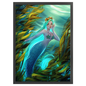 Yishu - Deep-Sea Mermaid - 50*70CM 11CT 3 Stamped Cross Stitch
