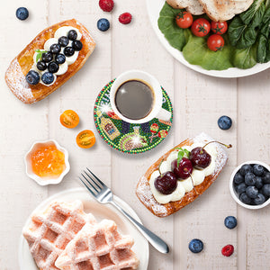 8pcs DIY Anti Slip Coasters Stackable Creative for Tabletop Protection (AA1169)