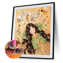 Load image into Gallery viewer, Curly-Haired Girl 30*40CM(Canvas) Full Square Drill Diamond Painting

