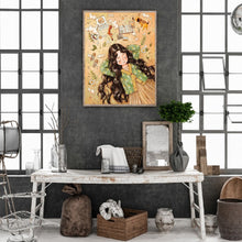 Load image into Gallery viewer, Curly-Haired Girl 30*40CM(Canvas) Full Square Drill Diamond Painting

