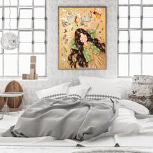 Load image into Gallery viewer, Curly-Haired Girl 30*40CM(Canvas) Full Square Drill Diamond Painting
