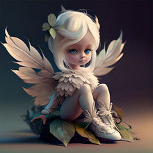 Load image into Gallery viewer, Little Girl With Wings 50*50CM(Canvas) Full Round Drill Diamond Painting
