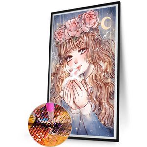 Girl 30*50CM Full Round Drill Diamond Painting