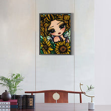 Load image into Gallery viewer, Little Girl 30*40CM(Canvas) Full Round Drill Diamond Painting
