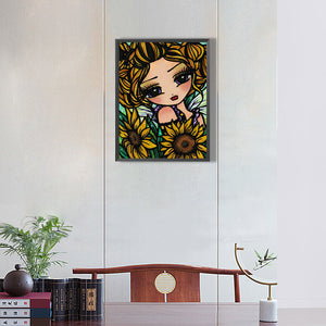 Little Girl 30*40CM(Canvas) Full Round Drill Diamond Painting