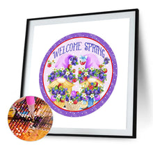 Load image into Gallery viewer, Welcome Spring Gnome 45*45CM(Canvas) Full Round Drill Diamond Painting
