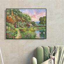 Load image into Gallery viewer, Mountain Village 50*40CM(Canvas) Full Round Drill Diamond Painting
