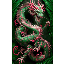 Load image into Gallery viewer, Ferocious Green Dragon 45*70CM(Picture) Full Square Drill Diamond Painting
