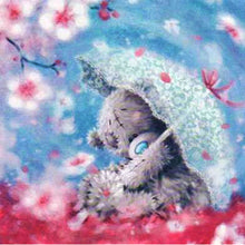 Load image into Gallery viewer, Bear With Umbrella 30*30CM(Canvas) Full Square Drill Diamond Painting
