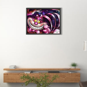 Cheshire Cat 40*30CM(Canvas) Full Round Drill Diamond Painting
