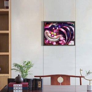 Cheshire Cat 40*30CM(Canvas) Full Round Drill Diamond Painting