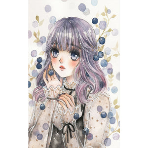 Blueberry Girl 30*50CM(Canvas) Full Round Drill Diamond Painting