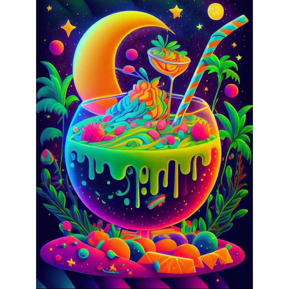 Colorful Cloud Mountain 30*40CM(Canvas) Full Round Drill Diamond Painting