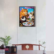 Load image into Gallery viewer, Cat 30*40CM(Canvas) Full Round Drill Diamond Painting
