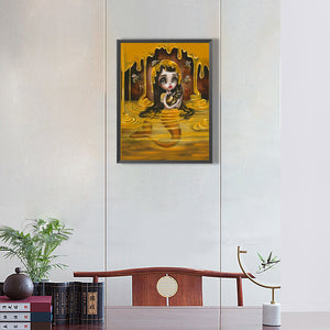 Honey Girl 30*40CM(Canvas) Full Round Drill Diamond Painting