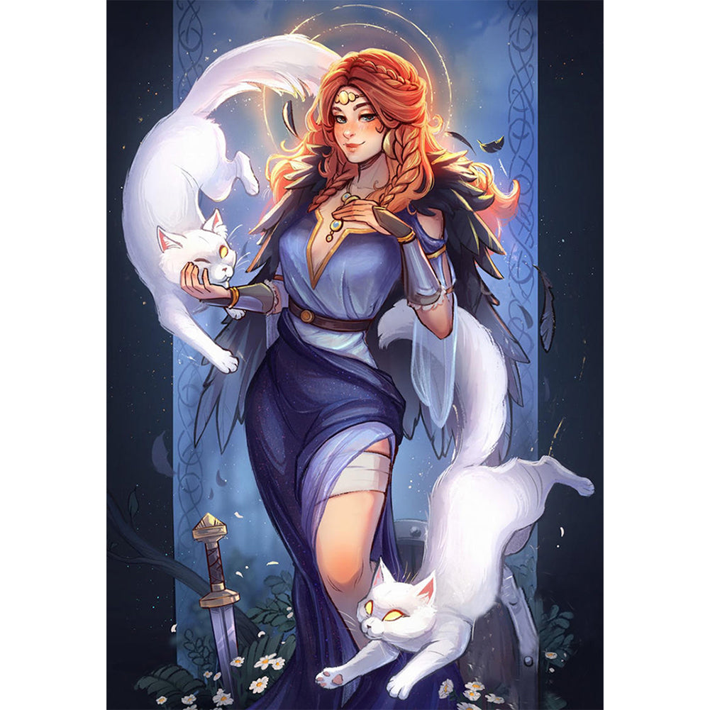 Huancan - Sorceress - 45*60CM 11CT 3 Stamped Cross Stitch