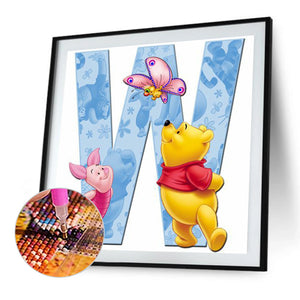 Winnie The Pooh 50*50CM(Canvas) Full Round Drill Diamond Painting