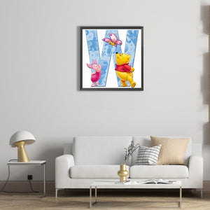 Winnie The Pooh 50*50CM(Canvas) Full Round Drill Diamond Painting