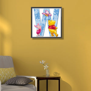 Winnie The Pooh 50*50CM(Canvas) Full Round Drill Diamond Painting