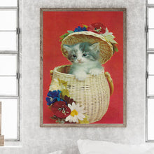 Load image into Gallery viewer, Cat In A Backpack 30*40CM(Canvas) Full Round Drill Diamond Painting
