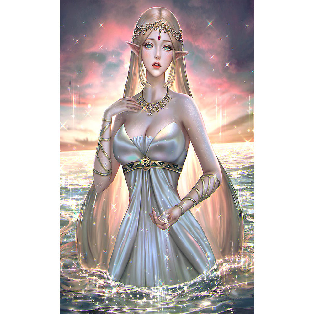 Goddess 30*50CM(Canvas) Full Round Drill Diamond Painting