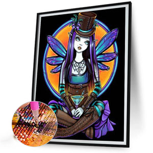 Cartoon Girl 30*40CM(Canvas) Full Round Drill Diamond Painting