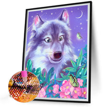Load image into Gallery viewer, Wolf And Butterfly 30*40CM(Canvas) Full Round Drill Diamond Painting
