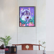 Load image into Gallery viewer, Wolf And Butterfly 30*40CM(Canvas) Full Round Drill Diamond Painting
