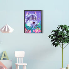 Load image into Gallery viewer, Wolf And Butterfly 30*40CM(Canvas) Full Round Drill Diamond Painting
