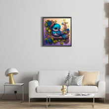 Load image into Gallery viewer, Blue Bird Perched On A Branch 40*40CM(Canvas) Full Round Drill Diamond Painting
