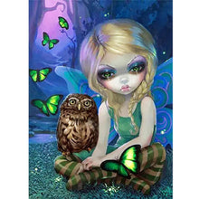Load image into Gallery viewer, Girl Not Very Happy At Night 30*40CM(Canvas) Full Round Drill Diamond Painting
