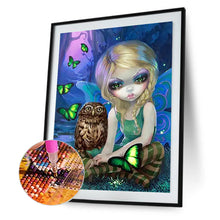 Load image into Gallery viewer, Girl Not Very Happy At Night 30*40CM(Canvas) Full Round Drill Diamond Painting
