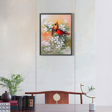 Load image into Gallery viewer, Birds Playing Among Flowers 30*40CM(Canvas) Full Round Drill Diamond Painting
