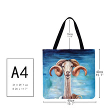 Load image into Gallery viewer, Canvas Bag-Goats 40*40CM
