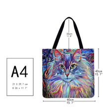 Load image into Gallery viewer, Canvas Bag-Cat 40*40CM
