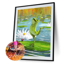 Load image into Gallery viewer, Frogs Dancing In A Pond 30*40CM(Canvas) Full Round Drill Diamond Painting
